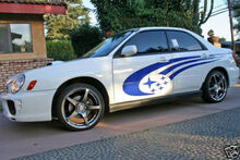 Subaru Impreza STi WRX Legacy Side Panel Stripes Decalcomanie in vinile kit di decalcomanie da corsa 2