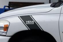 Dodge Ram HEMI Powered Hash Vinile adesivo decalcomania 2 strisce kit set grafica per camion
 2