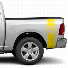 Kit di Adesivi in Vinile Personalizzati Stile Hemi per Strisce Laterali Posteriori per Dodge Ram_5