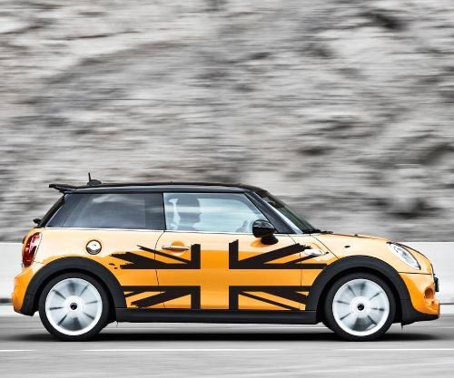 Adesivo Vinile con Bandiera Britannica Laterale per MINI Cooper