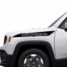 Adesivo in Vinile a Striscia con Lettering per Cofano Laterale per Jeep Renegade 3