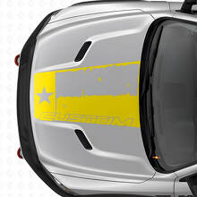 Adesivo Vinilico con Bandiera del Texas Invecchiata per Cofano Dodge Ram 2015–2017_6