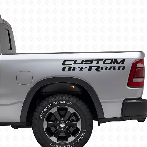 Kit di Adesivi in Vinile Personalizzati per Fianchi Cassone Off Road per Dodge Ram