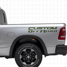 Kit di Adesivi in Vinile Personalizzati per Fianchi Cassone Off Road per Dodge Ram_3