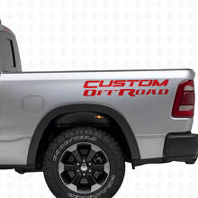 Kit di Adesivi in Vinile Personalizzati per Fianchi Cassone Off Road per Dodge Ram_4