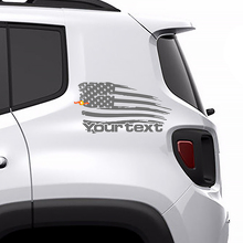 Adesivo Vinilico Grafico con Bandiera Americana Vintage per Il Lato Posteriore per Jeep Renegade 2