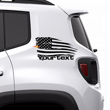 Adesivo Vinilico Grafico con Bandiera Americana Vintage per Il Lato Posteriore per Jeep Renegade 3