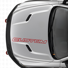 Adesivo Vinilico Personalizzato con Lettere Contornate per Cofano Dodge Ram Truck_4
