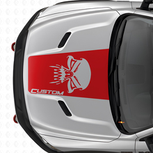 Adesivo in Vinile con Logo Teschio Custom per Cofano Dodge Ram_4