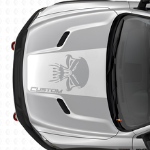 Adesivo in Vinile con Logo Teschio Custom per Cofano Dodge Ram_5