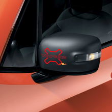 Adesivo in vinile con scritta per specchio per Jeep Renegade 2