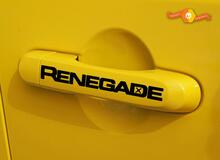 4 pezzi RENEGADE Vinyl Handle Decal Sticker Grafica laterale JEEP RENEGADE Colore nero 2