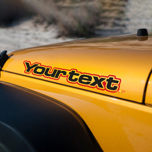 Adesivo in vinile con scritta per cofano laterale per Jeep Wrangler Renegade 2