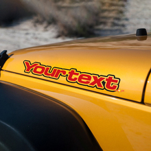 Adesivo in vinile con scritta per cofano laterale per Jeep Wrangler Renegade 3
