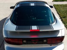 Kit Adesivi in Vinile per Spoiler Tetto Cofano con Doppie Strisce per Pontiac Firebird Trans Am 1998-2002_2