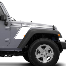 Kit di adesivi in vinile per cofano, parafango e striscia curva per Jeep Wrangler 2