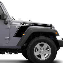 Kit di adesivi in vinile per cofano, parafango e striscia curva per Jeep Wrangler 3