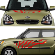 Adesivi per decalcomanie con accenti per porte laterali adatti a Kia Soul 3
 2