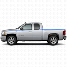 Kit Adesivi in Vinile con Strisce Laterali Decorate per Chevy Silverado 2006-2013_2