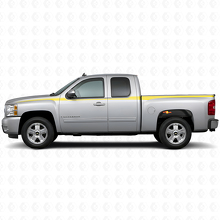 Kit Adesivi in Vinile con Strisce Laterali Decorate per Chevy Silverado 2006-2013_5