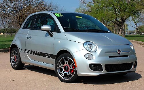 Kit grafico in vinile a strisce stroboscopiche Fiat 500 2011-2016
