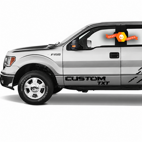 Adesivo in vinile personalizzato a strisce per porta Ford F-150 2017-2018