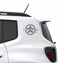 Adesivi in vinile grafici laterali posteriori Military Star per Jeep Renegade 2