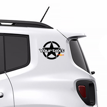 Adesivi in vinile grafici laterali posteriori Military Star per Jeep Renegade 3