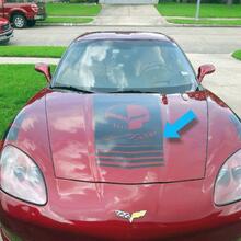 Strisce adesive per cofano Chevy Corvette C4 C5 C6 C ZO6 ZR1 per modello anno 2013 e precedenti
 3