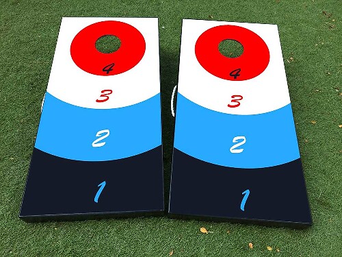 Set di Adesivi in Vinile per Gioco Beer Pong Cornhole