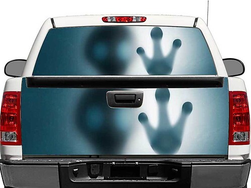 Adesivo in vinile Alien Hand per finestrino posteriore o portellone per pick-up e SUV