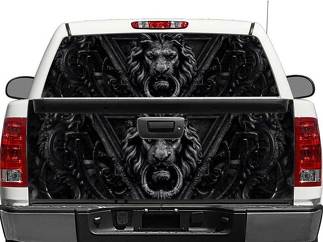 Black Lion Porta Lunotto posteriore O portellone posteriore Decal Sticker Pick-up Truck SUV Car