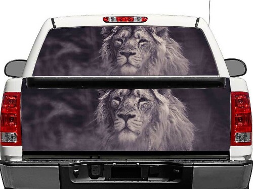 Adesivo in Vinile per Finestrino Posteriore o Portellone Posteriore Leone per Pickup SUV