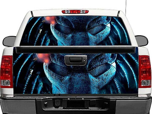 Adesivo Vinilico per Finestrino Posteriore o Portellone per Pickup e SUV Predator