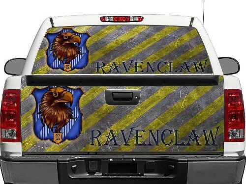 Adesivo in vinile per finestrino posteriore o portellone con logo Ravenclaw di Harry Potter per pick-up e SUV