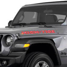 Adesivi in Vinile con Scritta High Tide per Cofano Laterale Jeep Wrangler_2