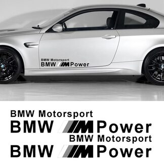 Adesivo decalcomania BMW M Power Motor Sports Nuovo
