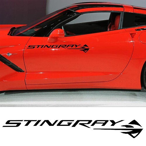 Set di Adesivi in Vinile per Porta Laterale Stingray per Chevrolet Corvette