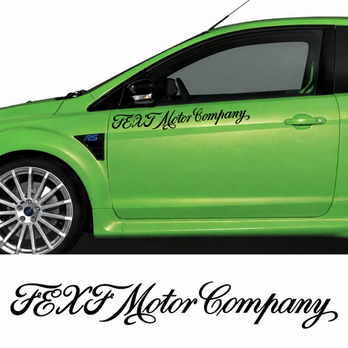 Adesivo in Vinile Laterale Personalizzato Motor Company