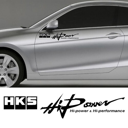 Adesivo per decalcomanie Honda Motor Sports. Hks