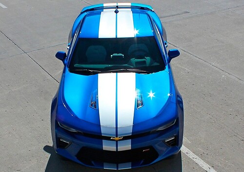 Kit grafico Chevy Camaro Racing Stripes TURBO RALLY adesivo decalcomania vinile 2016-2018
