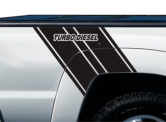 Decalcomanie grafiche in vinile a strisce per camion Turbo Diesel