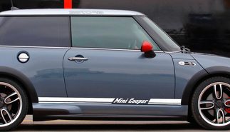 Mini Cooper Rally Turbo 2000-2015 Decalcomanie per pannello Strisce laterali a scacchiera