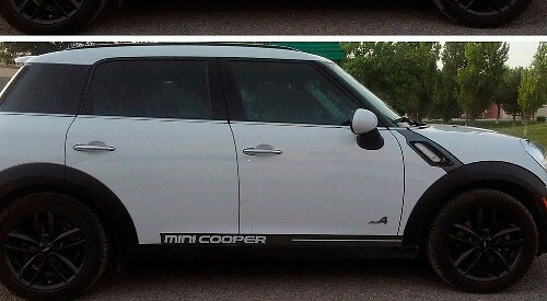Strisce Accentate Adesivi Laterali in Vinile per MINI Cooper 2002-2015