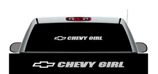Decalcomania dell'autoadesivo del camion 4x4 della bandiera del parabrezza della ragazza di Chevrolet Chevy