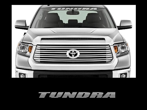 Adesivo in Vinile per Banner Parabrezza Anteriore per Toyota Tundra