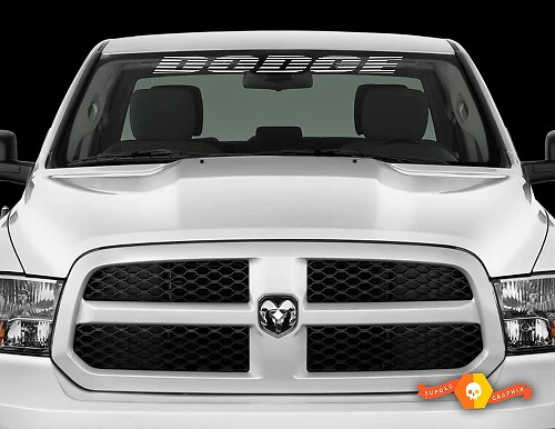 Adesivo Vinil Banner Parabrezza Brandizzato per Dodge Ram Charger Challenger Avenger Durango