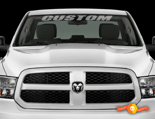 Adesivo in Vinile per Parabrezza a Bandiera Segmentata PERSONALIZZATO per Dodge Charger