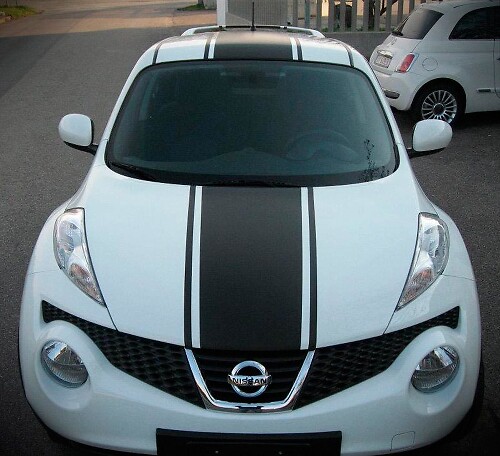 Kit Adesivi Vinile Strisce Racing Cofano Tetto Bagagliaio per Nissan Juke