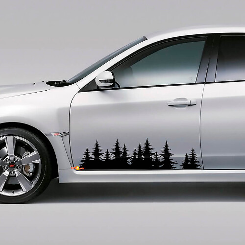 Set di Adesivi in Vinile per Porta Laterale Forest per Subaru WRX STI e Forester